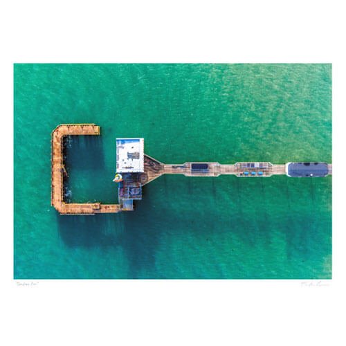 sandown pier top down