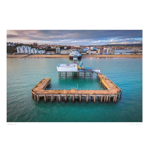 sandown seafront aerial photo