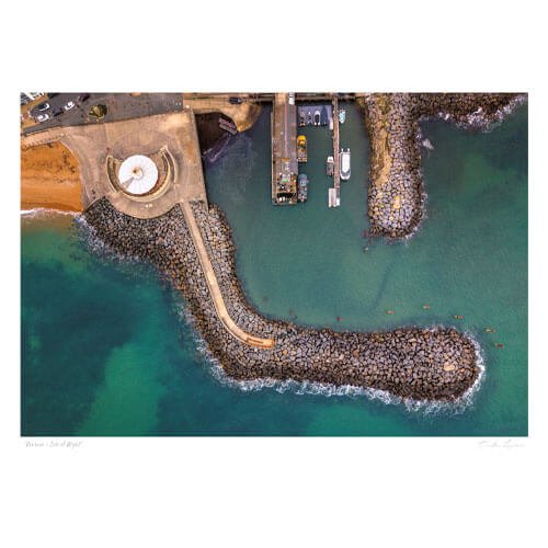 ventnor harbour drone (1)