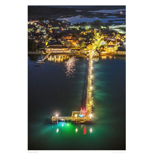 yarmouth pier at night print